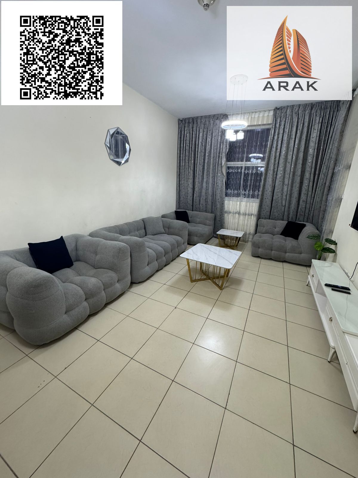 For Rent – Fully Furnished 2-Bedroom Apartment in Ajman One Towers Fully furnished 2-bedroom apartment with a living hall for rent in Ajman One Towers