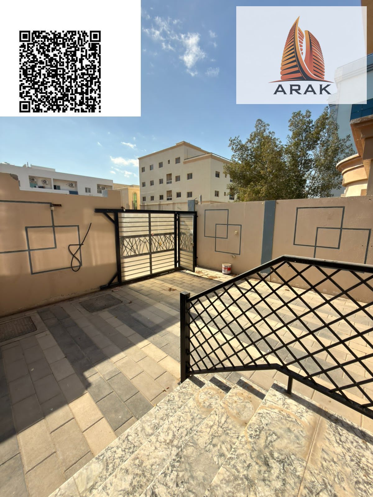 For rent, a ground floor in a villa located in Ajman, Al Mowaihat 1
