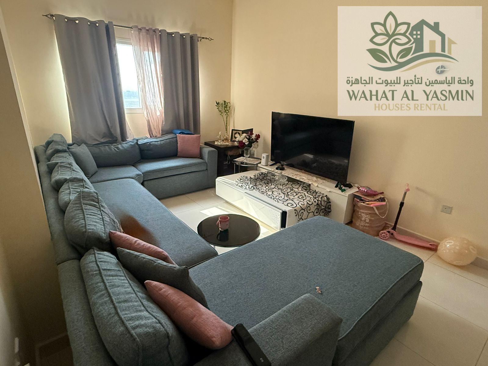 Two bedrooms / furnished with hotel-style furniture / Sharjah