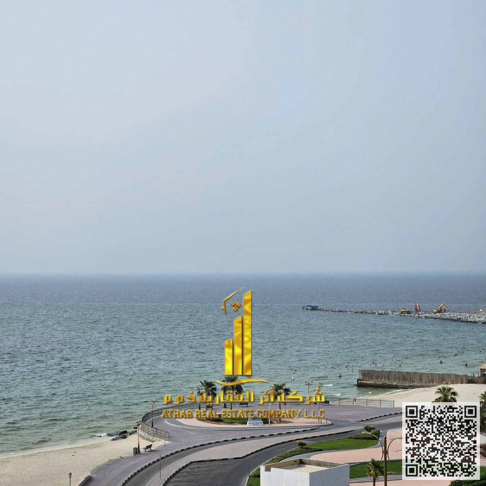 A fully furnished2-bedroom apartment, with sea view balcony, including all services, with a gym, swimming pool, and private parking.