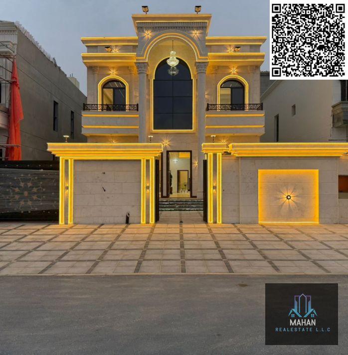 Brand New Classic Villa For Sale In Ajman Helio 2 6 master Bedroom Hall Majlis Kitchen Maid room Roof access Asking Price : 2.650. 000 Including registration Fees