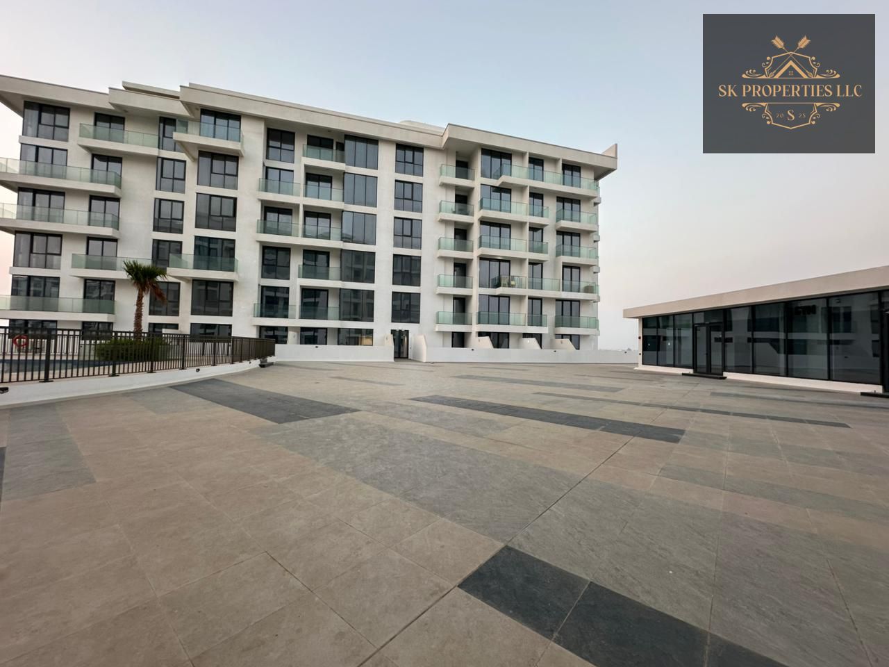 Luxurious 1-Bedroom Apartment with Pool View in Ajmal Makan Waterfront, Sharjah