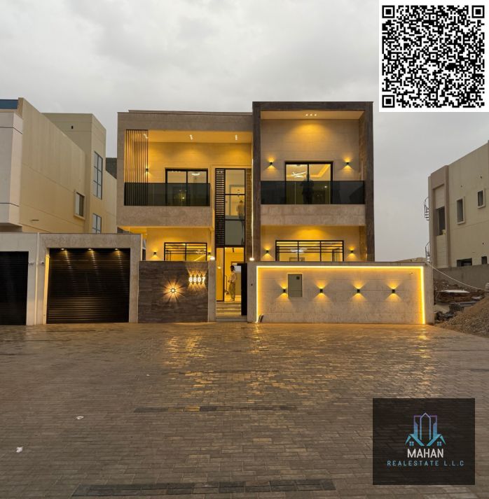 Brand New Villa for Sale – al zahya Ajman Location: Al zahya Land Area: 3014 sq. ft Build-up Area: 3500 sq. ft Villa Features: • 1 Majlis • 5 Master Bedrooms • 7 Bathrooms • Modern Finishing • Spacious Layout Price: 1.850. 000 million