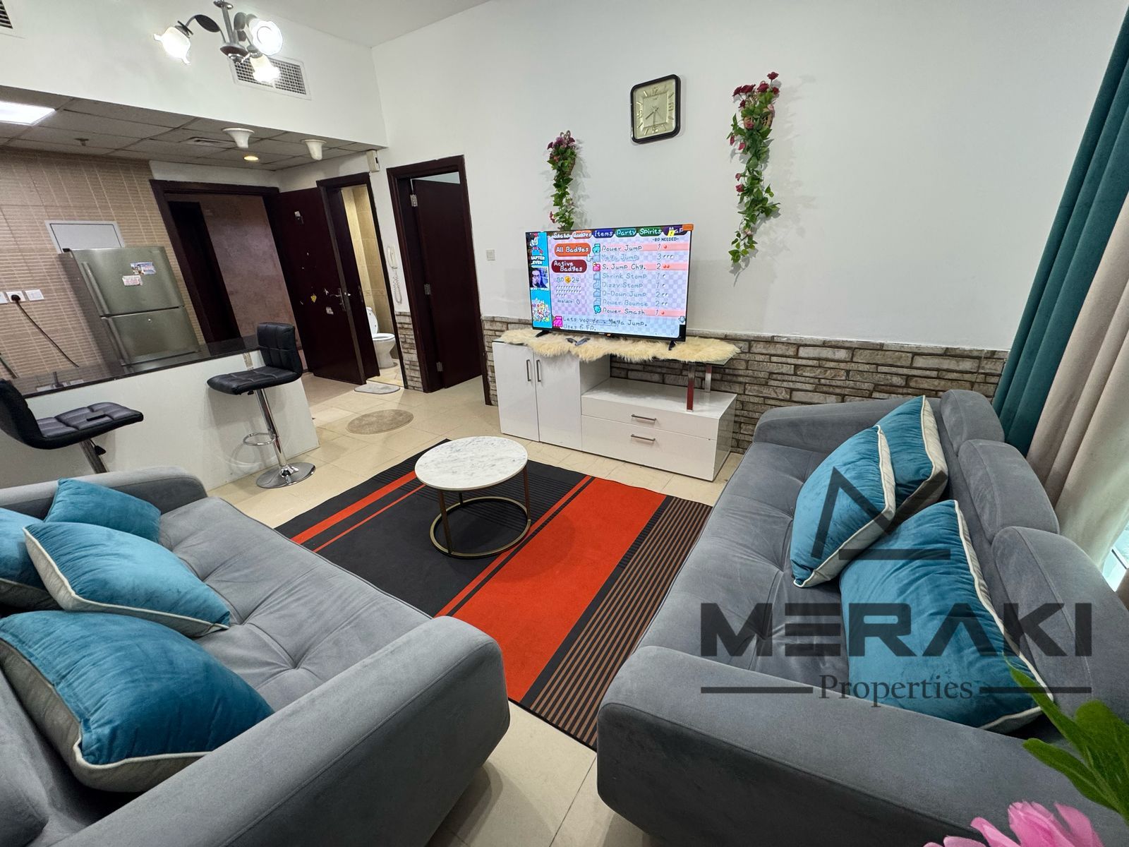 A one-bedroom apartment with a living room at a great price, also furnished, with a very low monthly installment in the heart of Ajman.