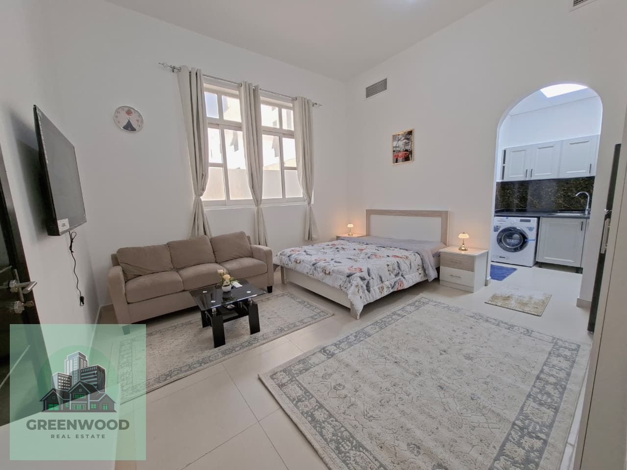 European Society Style Studio Fully Furnished With Separate Kitchen Big Sunlight Windows Proper Bath KCA