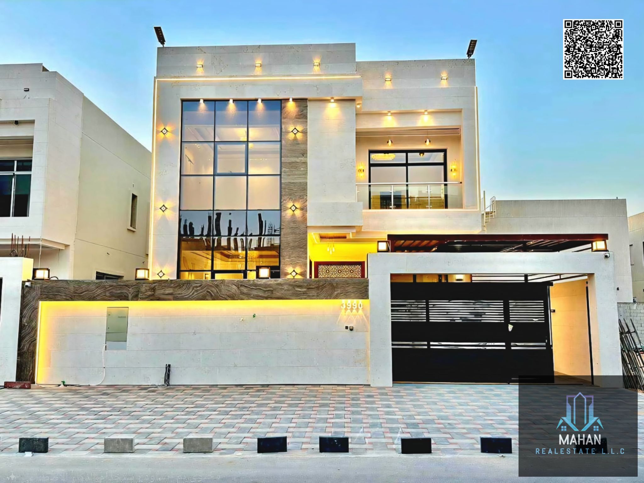 Modern V. I. P Villa for Sale – Helio 2, Ajman – Ground + First + Rooftop – Deluxe Finishing – Spacious Layout