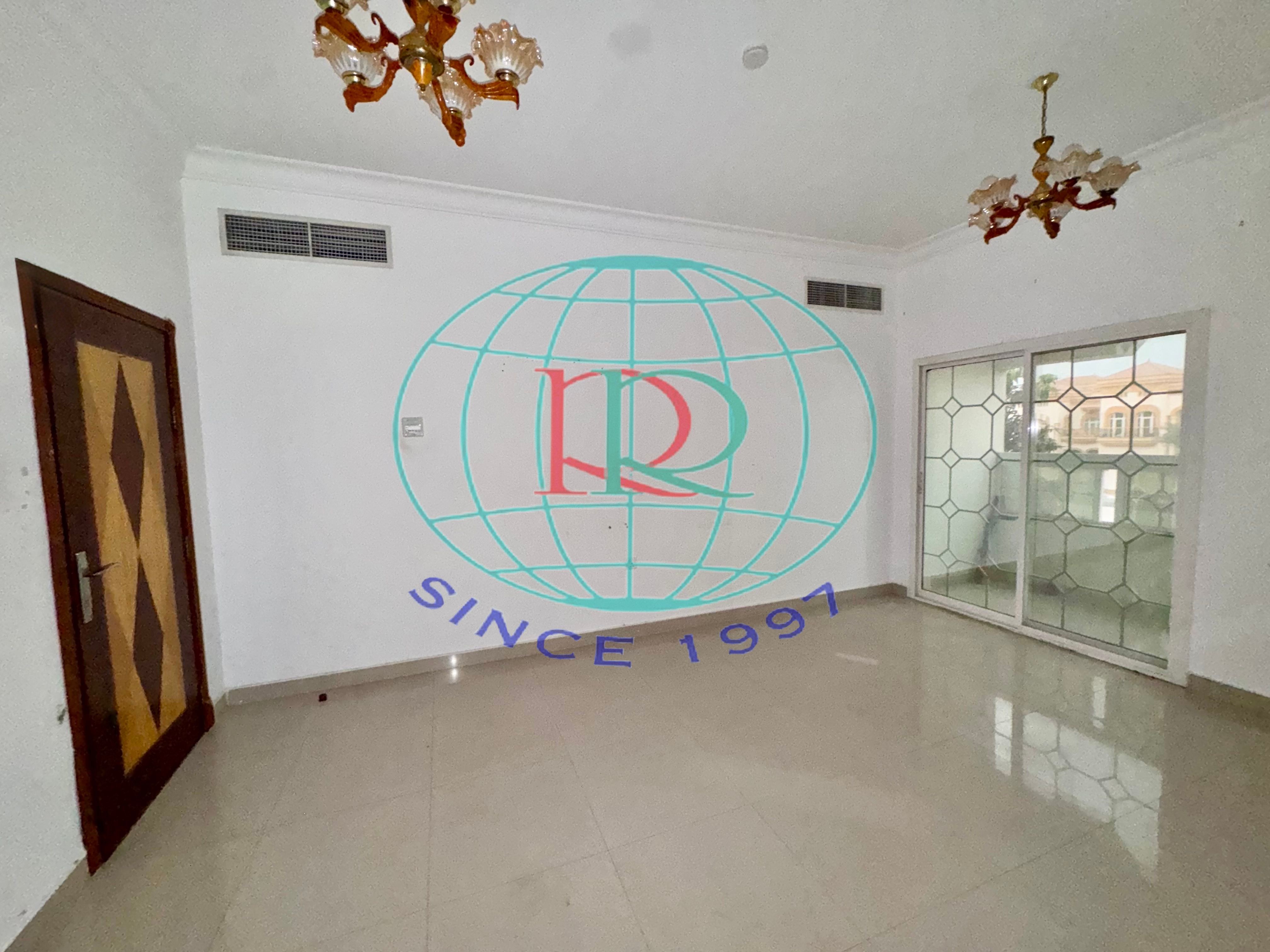 2 BR HALL FLAT WITH SPLIT DUCTED A/C AVAILABLE IN AL KHALIDIYA ST. AL KHAN NEAR AL BUSTAN HOTEL