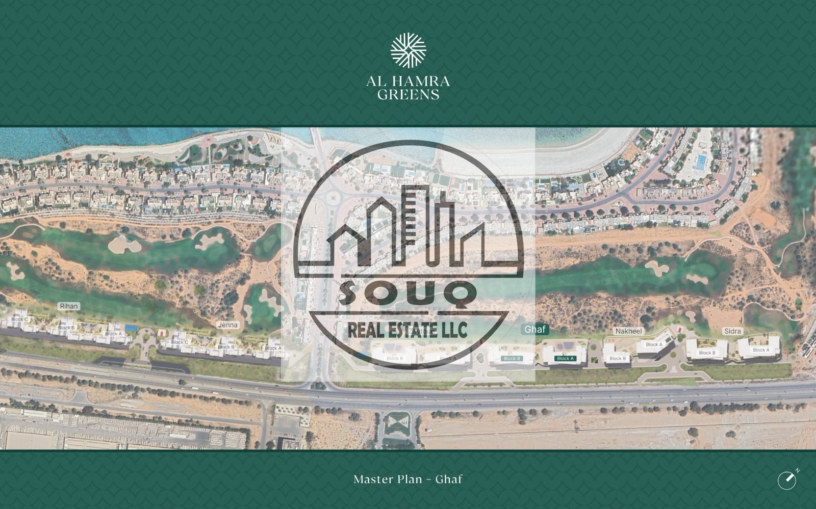 3 BR Golf Course View Apartment at Al Hamra Greens