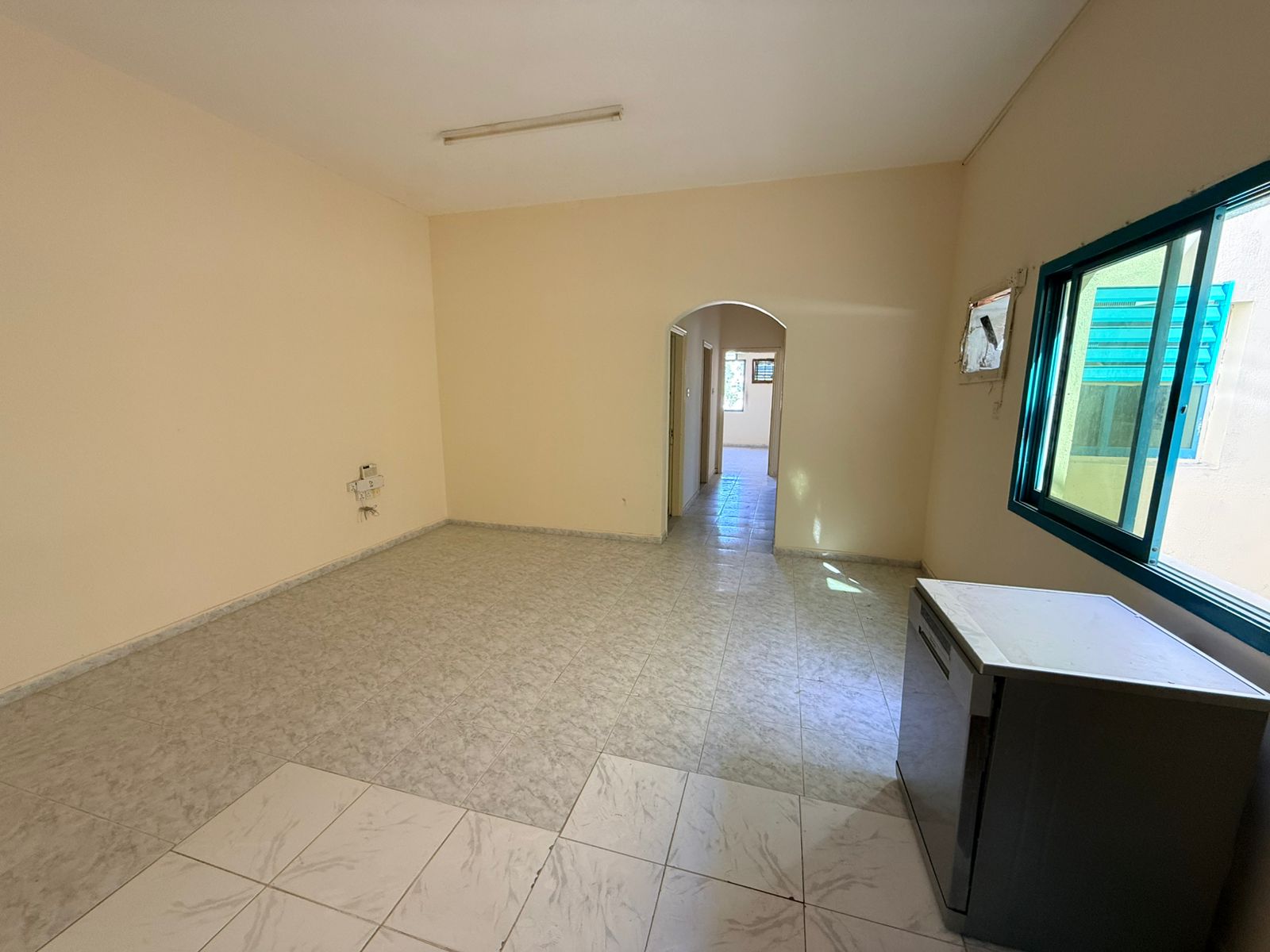 Two bedroom hall / balcony / open view / central gas / prime location near services / easy access Dubai Ajman.