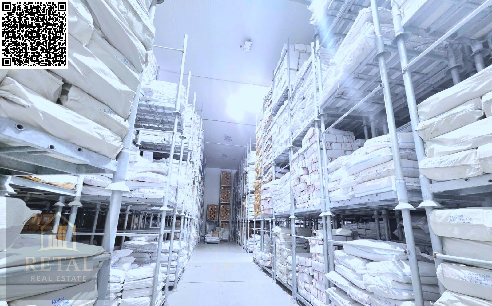 Warehouses and cold storage and freezing spaces, for daily and monthly rent.