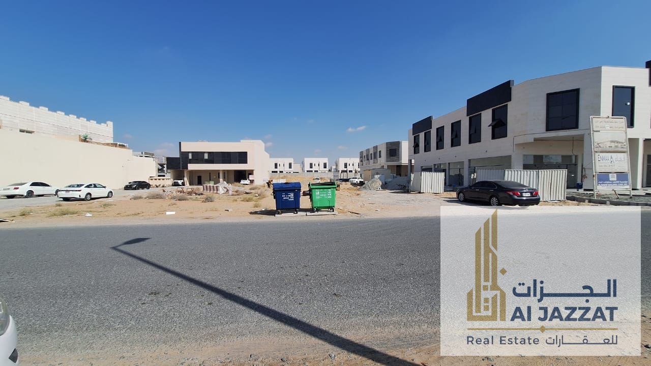 Exclusive sale: Corner commercial plot on 3 streets in Al-Hawshi area, excellent location on the main road.