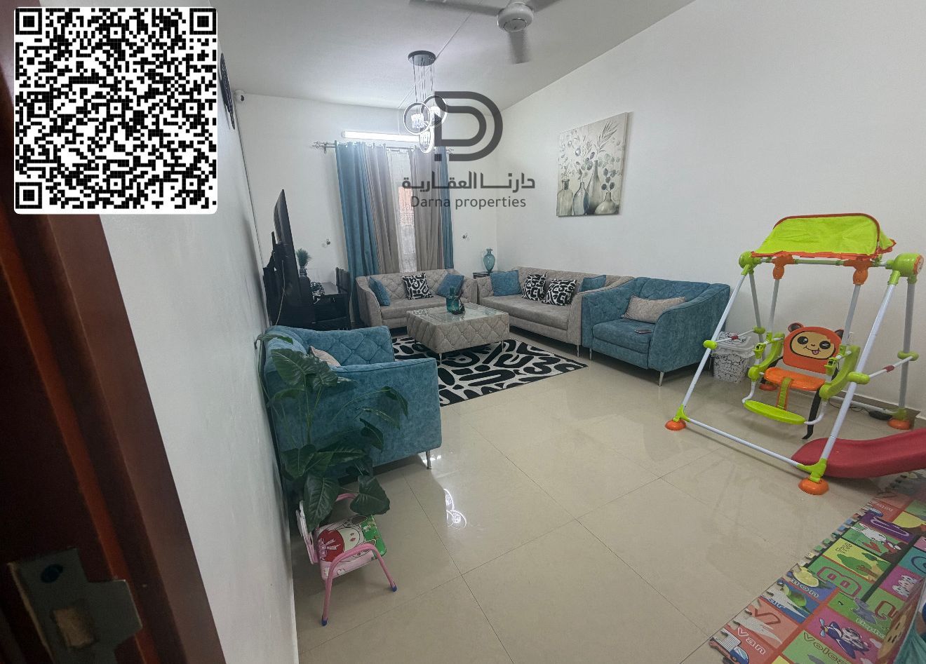 Spacious 2-Bedroom Apartment with 1,471 Sq Ft, Private Parking & Stunning Kuwait Street View – Naeemia 1 Tower C | Ideal Family Home or Investment at