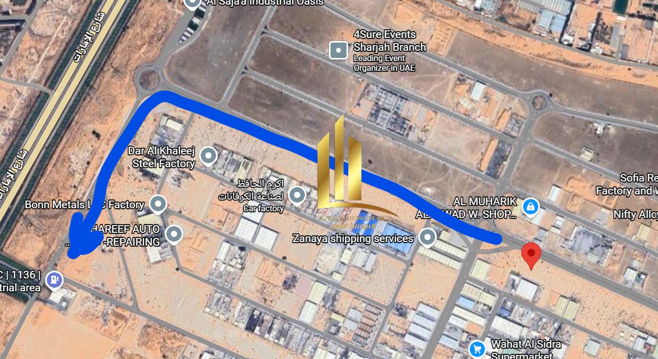 For Sale: Freehold Industrial Land for Foreigners in Al Sajaa Industrial Area, Al Hanoo Al Jalil, Sharjah.