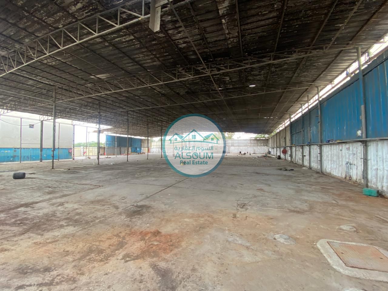 Prime Open Yard with Covered Sheds for Rent