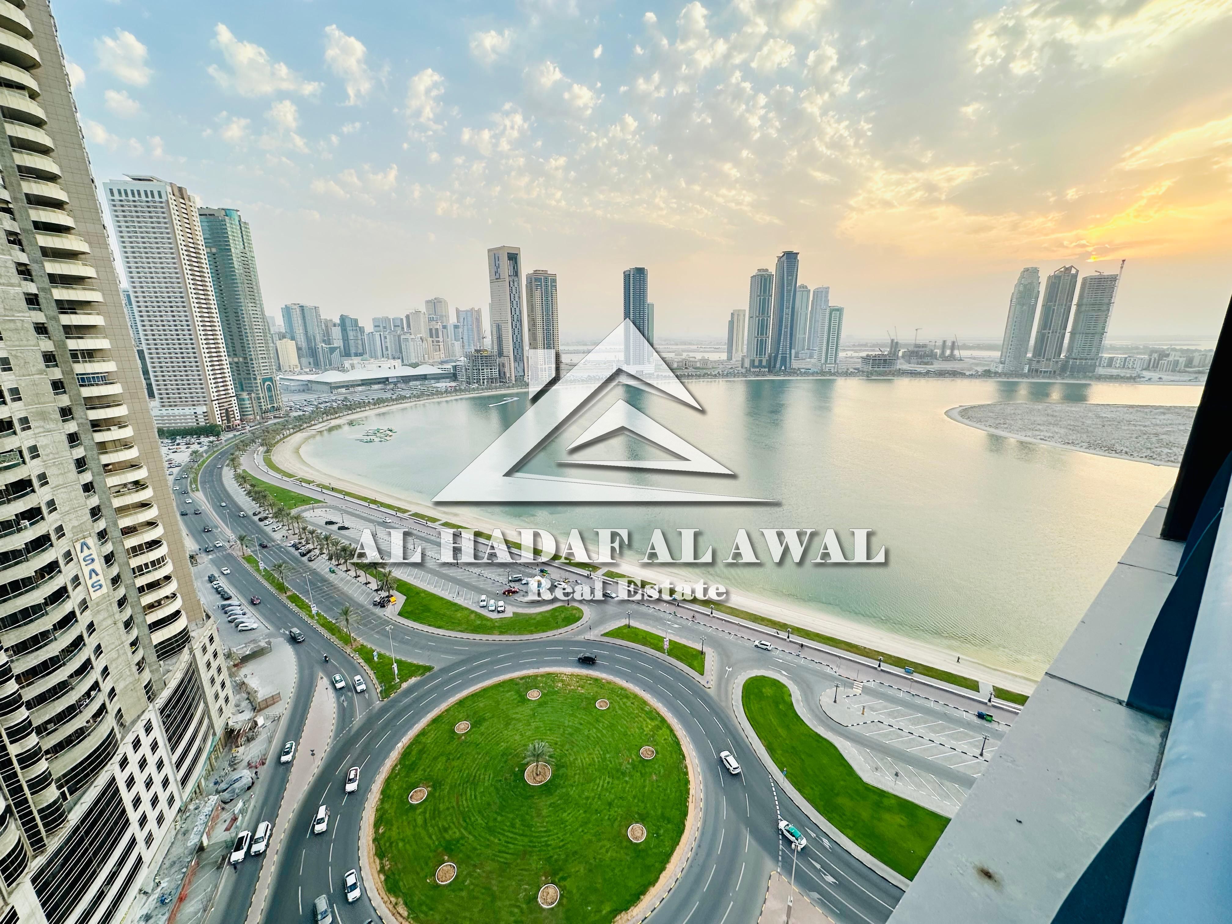 For monthly rent, a 2room and a hall in Al Khan area with free internet