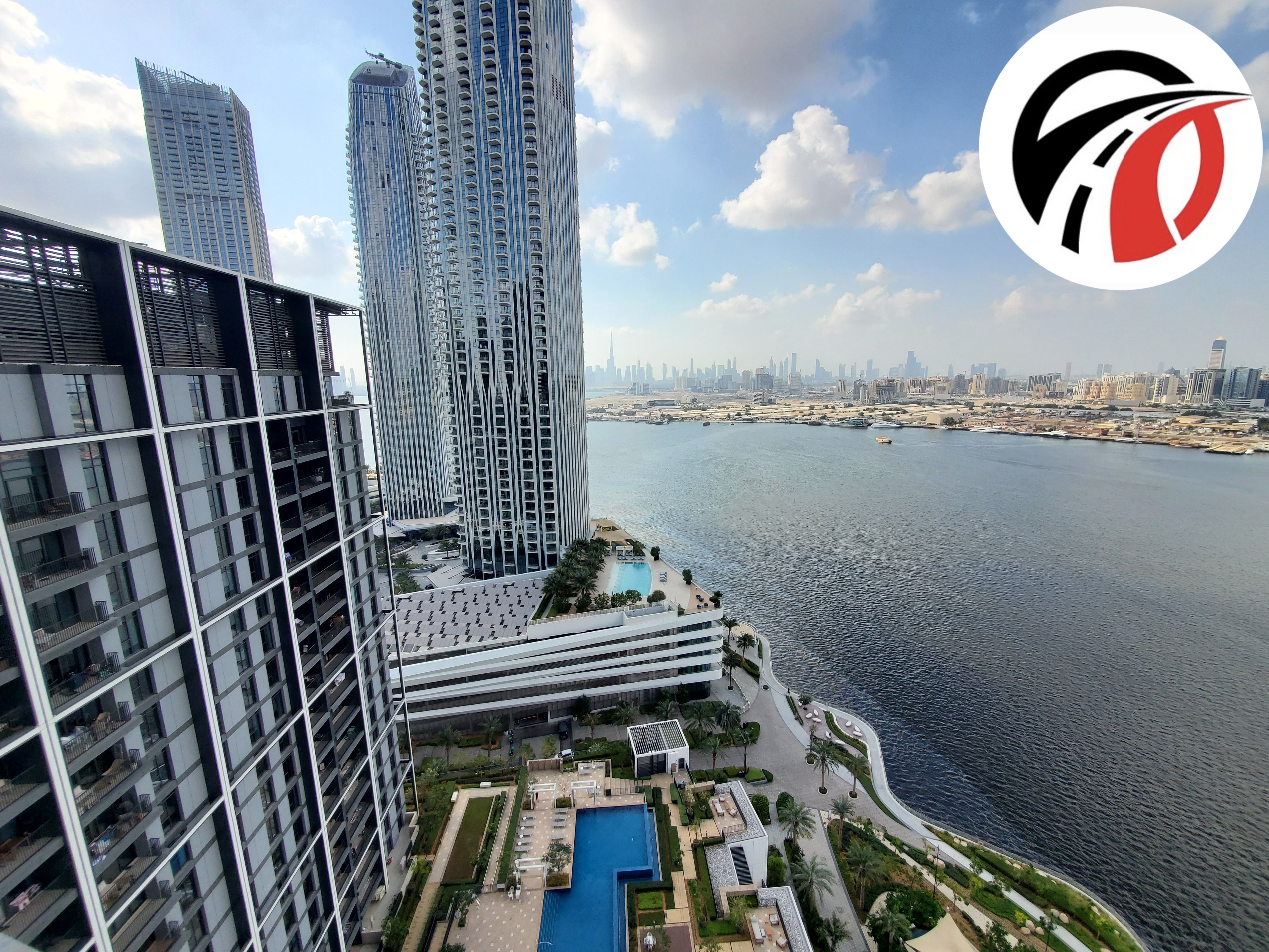 Waterfront Living | 3BR + Maid | Burj & Creek View | Spacious Layout