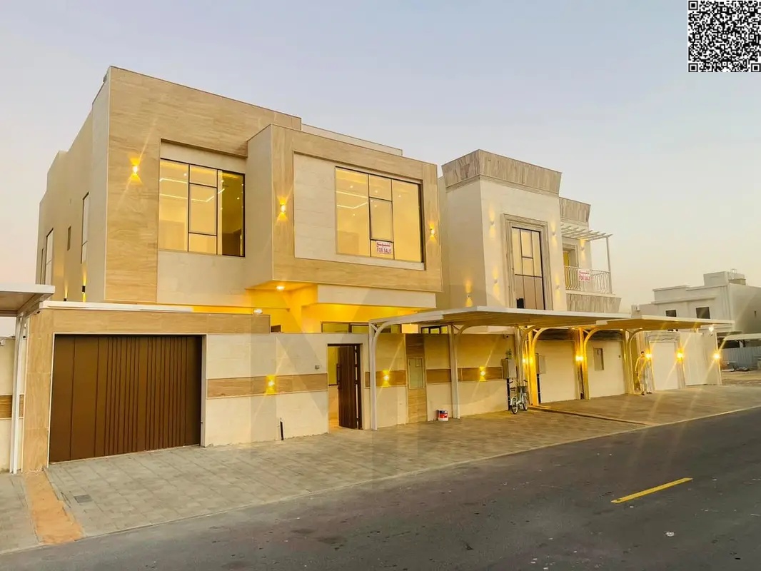 Luxury villa for sale in Al Zahia – two floors, high-end finishing, spacious areas, price includes electricity and water
