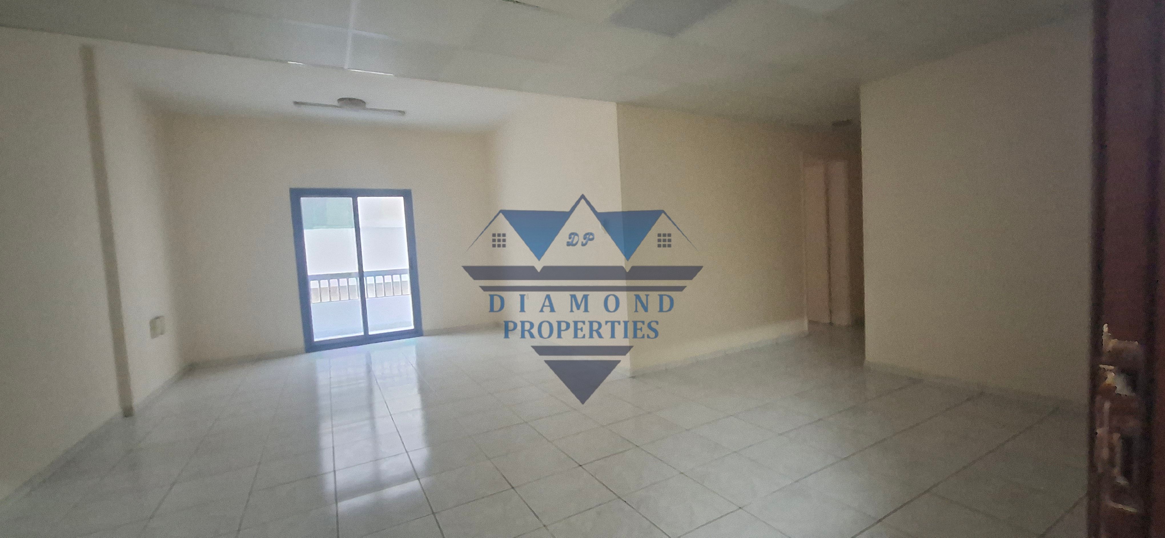 Very spacious apartment and good location pure family building in al Qasimia 2bhk with balkany cantral ac just in 38k