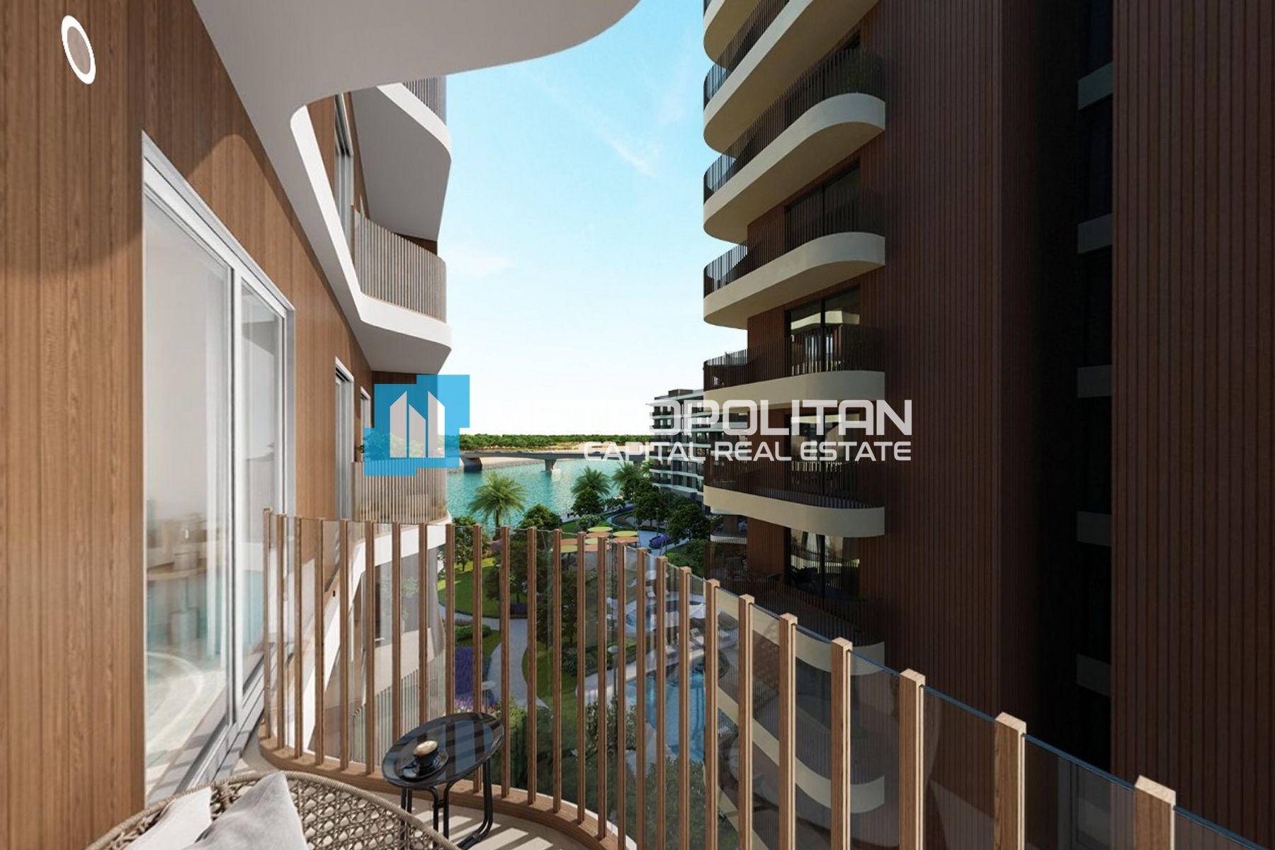 1BR w/ Partial Canal View | Balcony | Beachfront