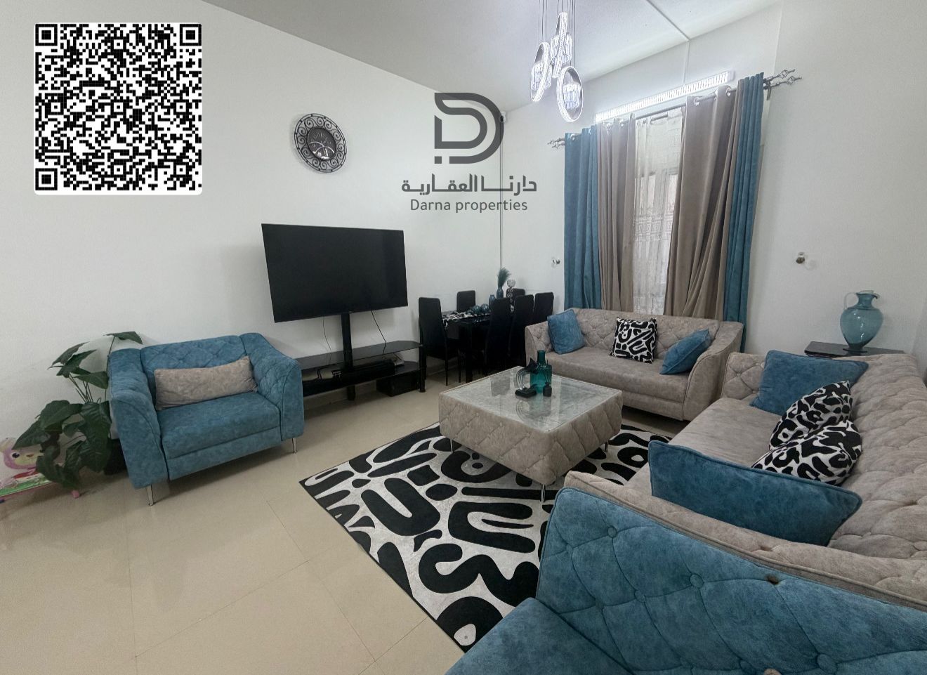 Spacious 2-bedroom apartment with private parking and direct Kuwait Street view in Al Nuaimiya – 1,471 sq. ft. , first floor, prime location close to s
