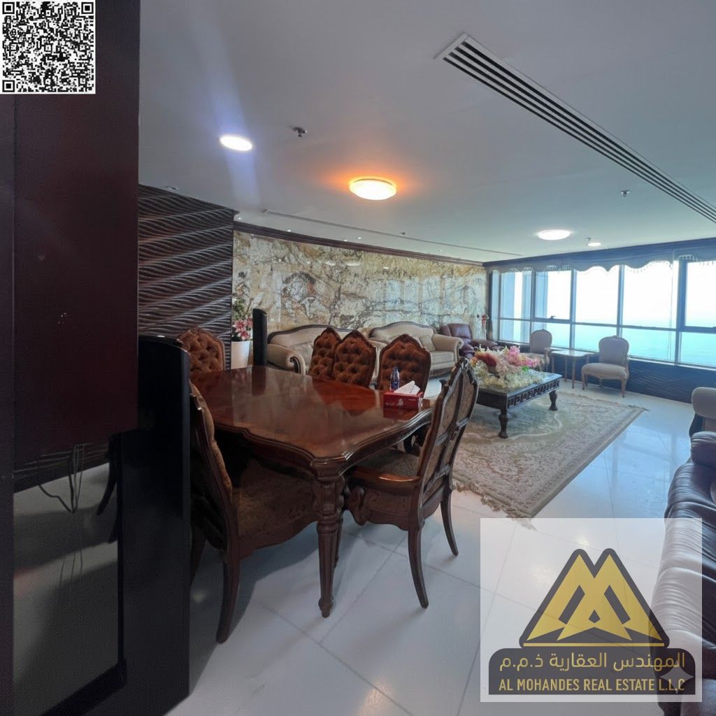 Unobstructed sea view from the Corniche Towers | Upper floor | Price includes furniture and furnishings, excluding bills