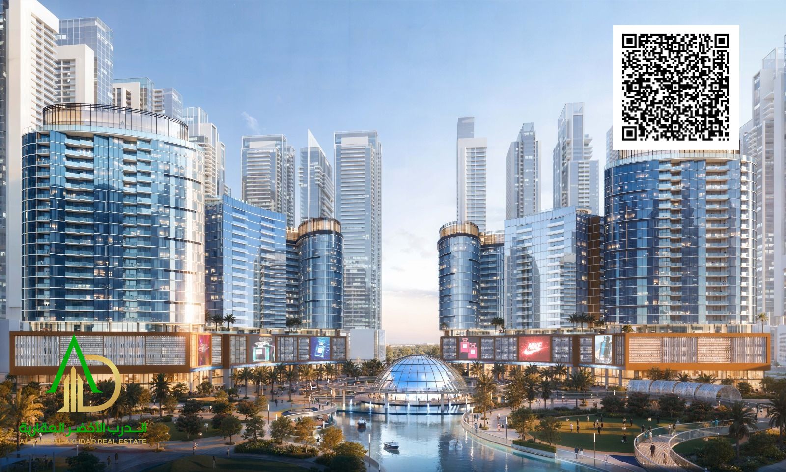 Apartment for sale in Ajman, one bedroom and living room, in the Tiger Downtown Ajman project in the Al Alia area. The project is a fully integrated c