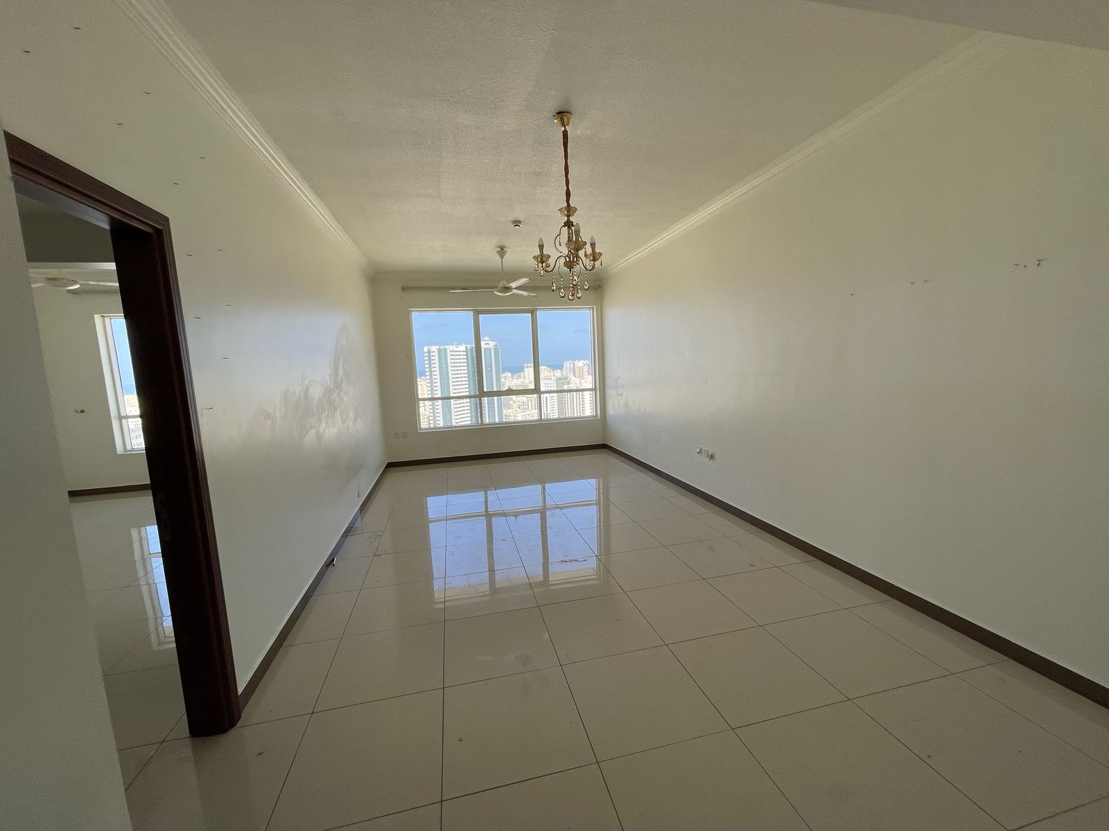 One bedroom and living room * with one month free * + free gym access | Balcony with open view * Central air conditioning * Close to all services