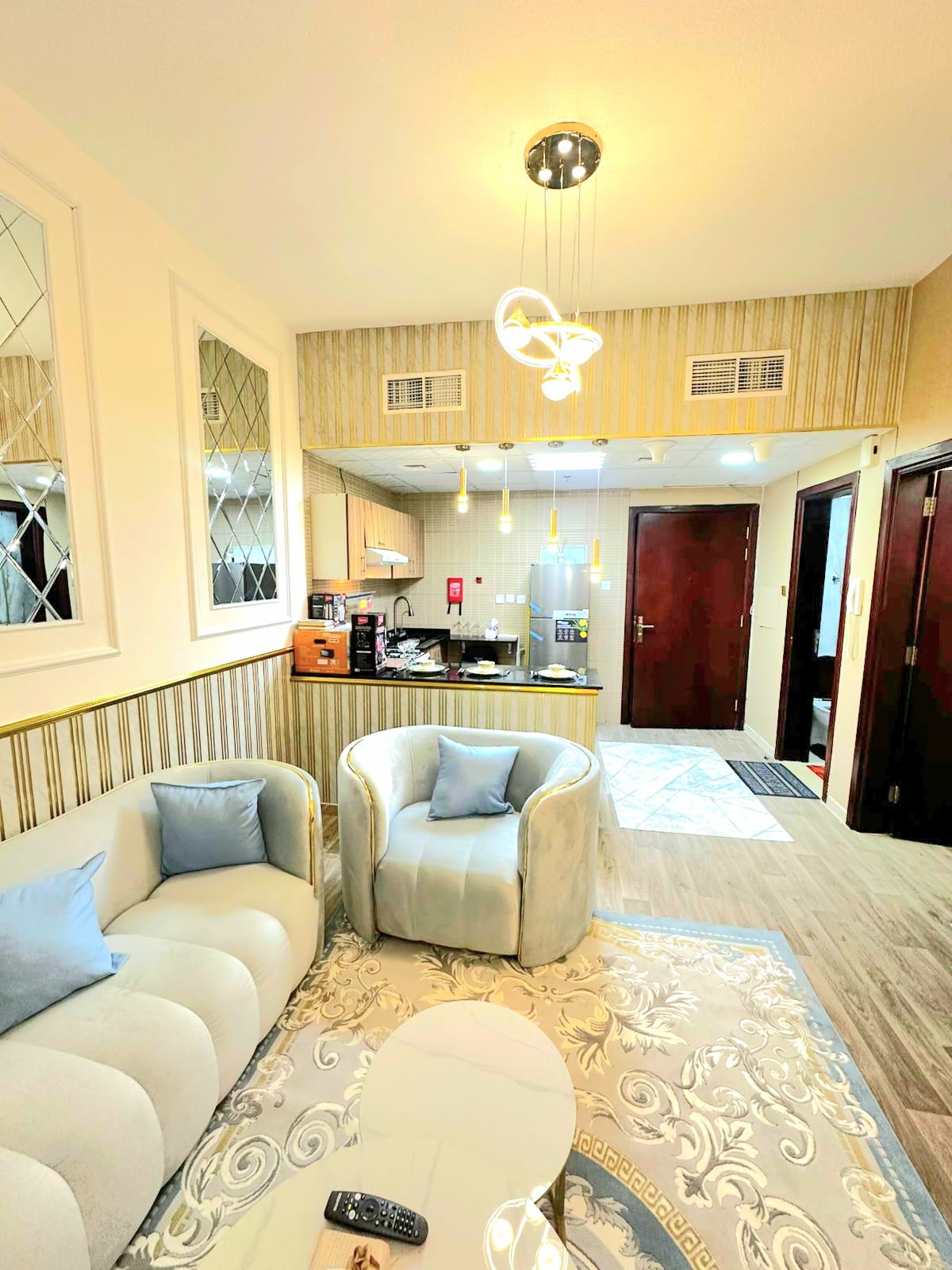 Private Indoor Parking _ 2 Bathrooms _ Balcony _ Central AC _ First Tenant _ Brand New Furniture