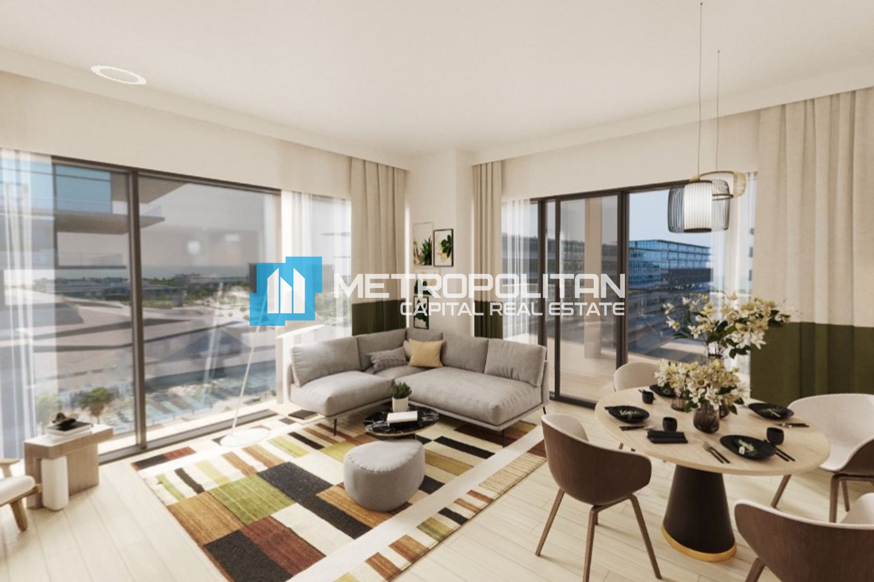 Corner Unit | 2 Bedroom | Partial Museum View