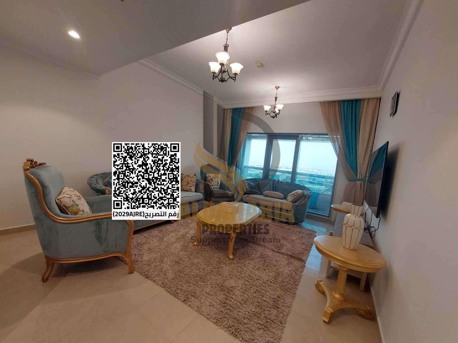 For Sale | Fully Furnished 1 Bedroom Apartment in Conquer Tower – Ajman Industrial Area