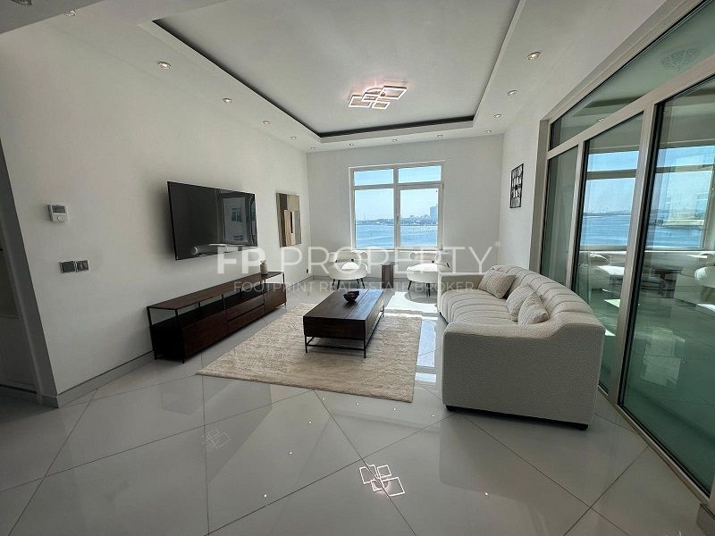 Fully Furnished 3BR + Maid | Full Sea View | Direct Beach Access