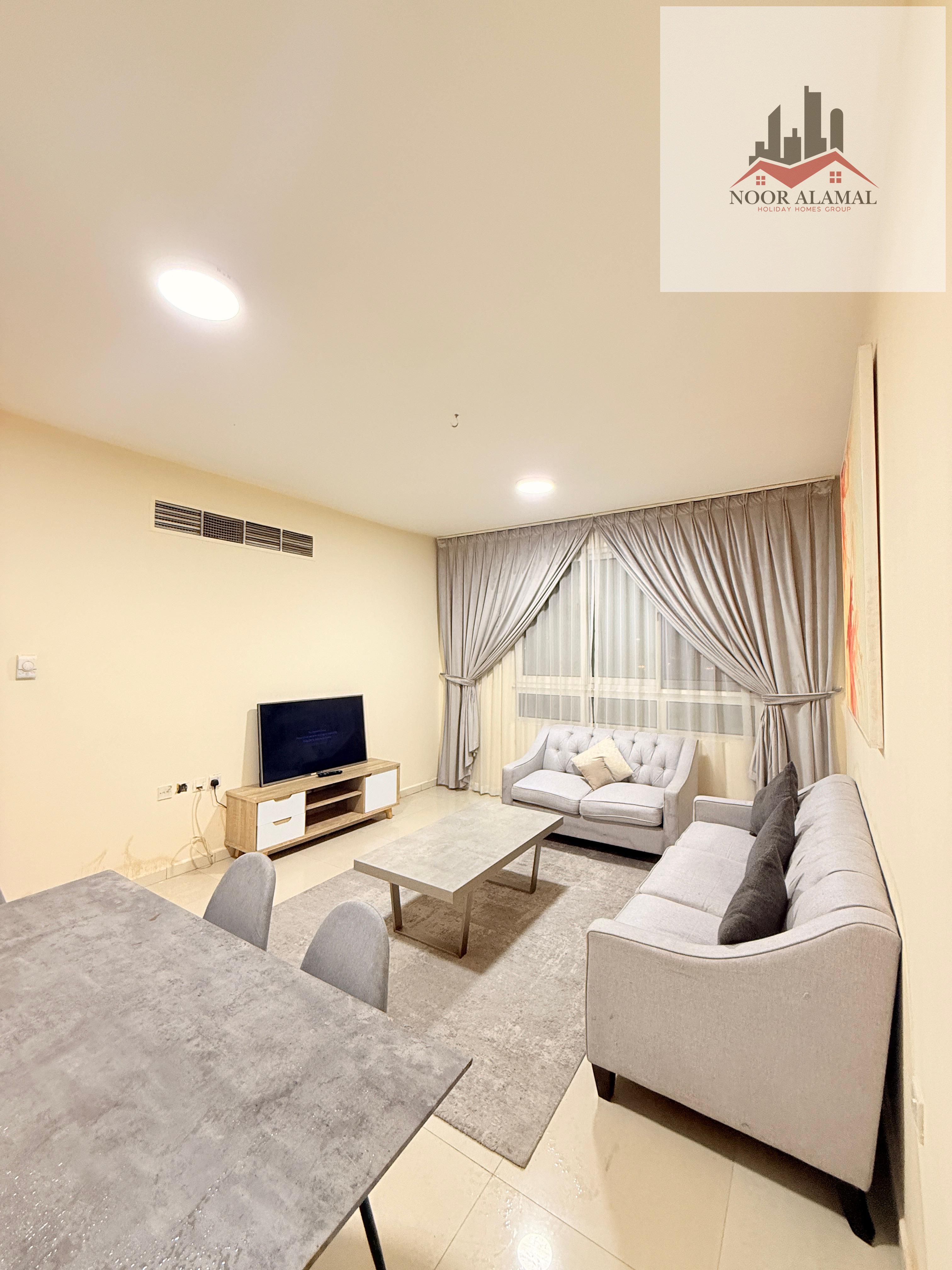 Sharjah, Al Majaz 3, one bedroom, living room, kitchen, and two bathrooms