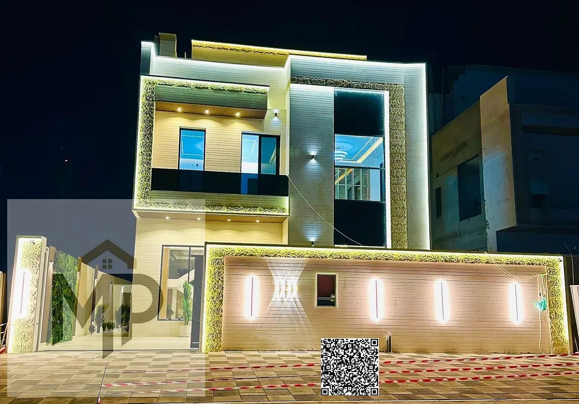 European-style villa with a modern design in Al Zahia, price includes registration and ownership fees, with bank financing or cash payment.