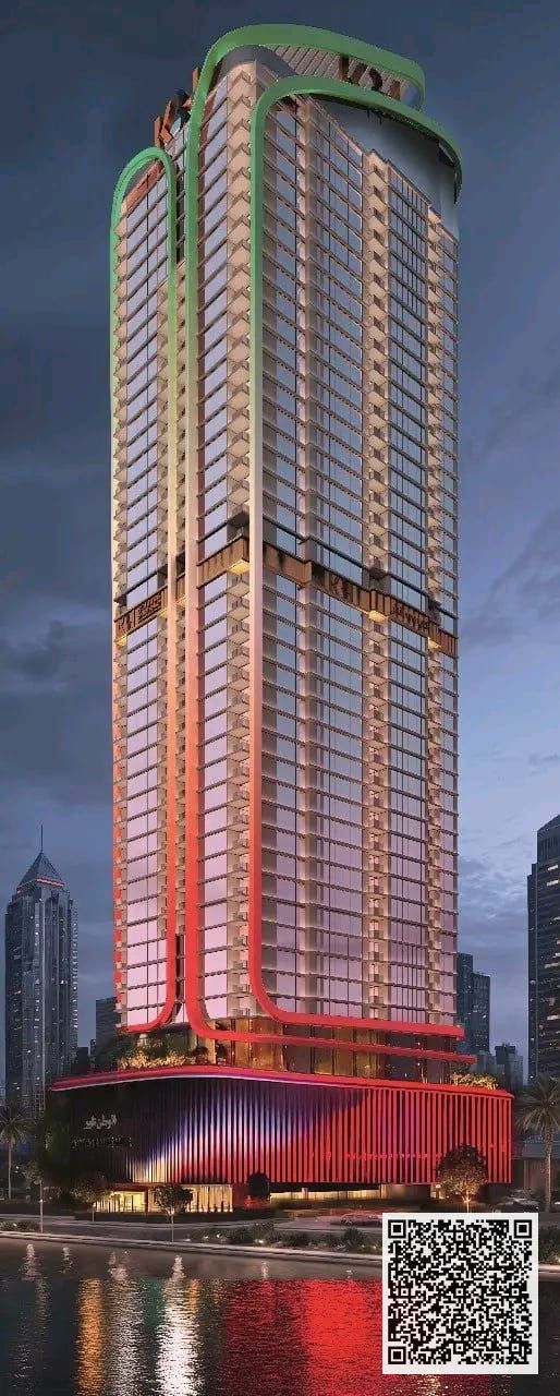 Own an apartment in Al Watan Tower with a stunning sea view overlooking Ajman Corniche, with no down payment and a special 5% discount available for a