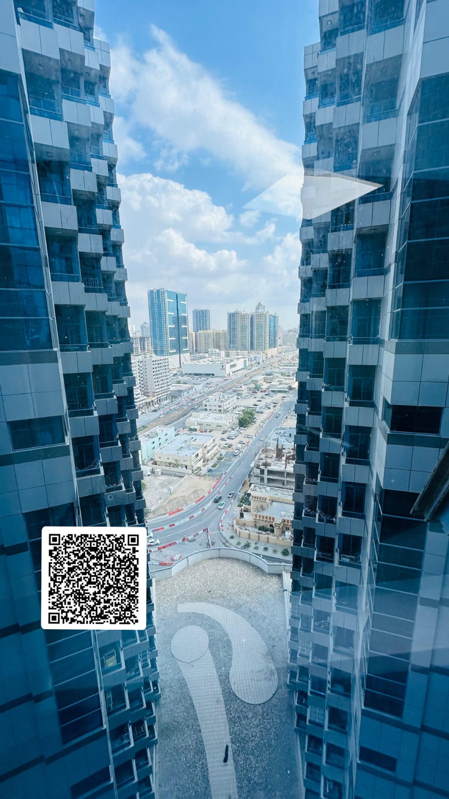 For annual rent in Ajman, specifically in Al Falcon Towers, an office with excellent space in Al Rashidiya 2, directly on the road.