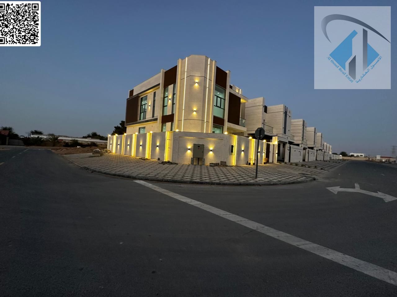 A distinctive villa for sale in Al-Haliyo 2 area, two floors and a roof, freehold ownership for all nationalities.