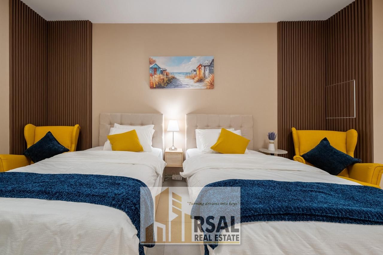 Modern Luxury Studio Fully Furnished in Aljada Community With GYM & POOL Including Everything 12 Cheques Payments Per Month 5500 AED