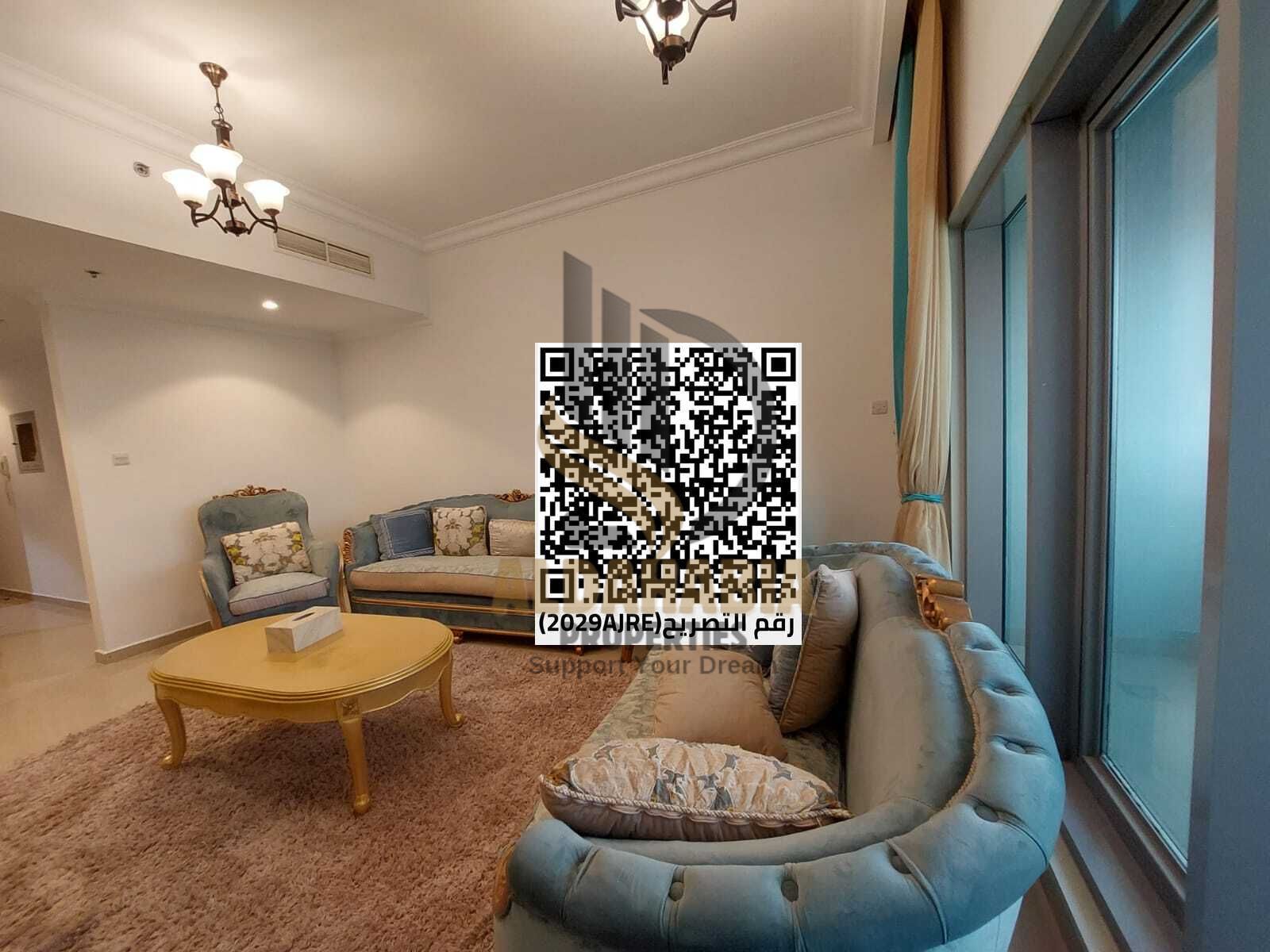1-Bedroom Apartment with Hall for Sale in Conquer Tower – Ajman Industrial Area