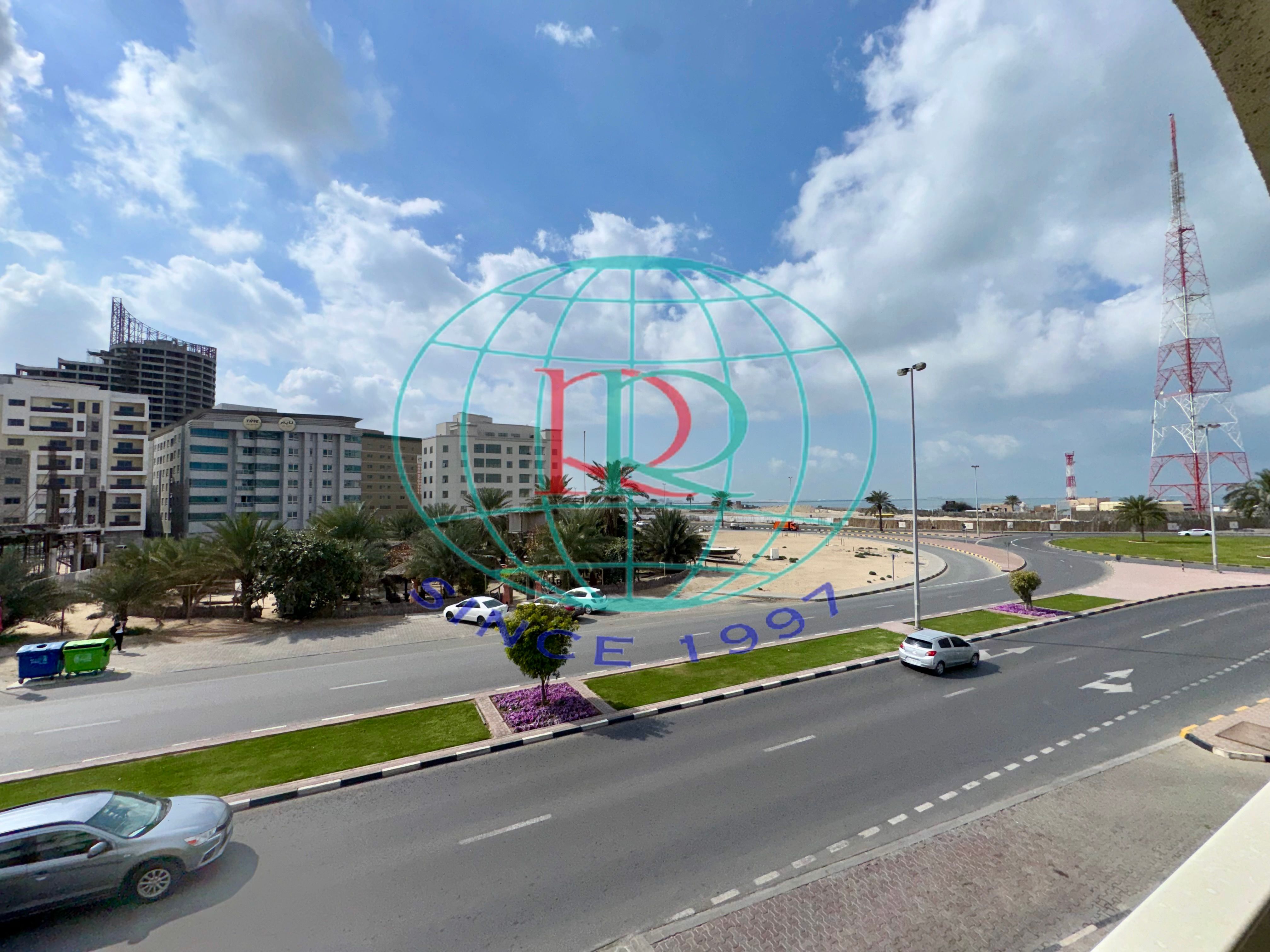 2 BR HALL FLAT WITH SPLIT DUCTED A/C & BALCONY AVAILABLE IN AL KHALIDIYA ST. AL KHAN NEAR AL BUSTAN HOTEL