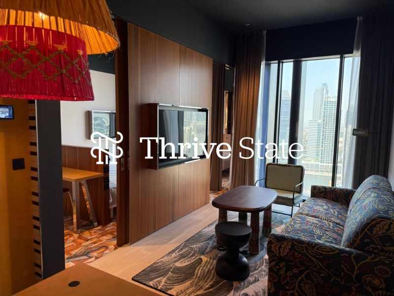 Burj and Canal View | Furnished | High Floor