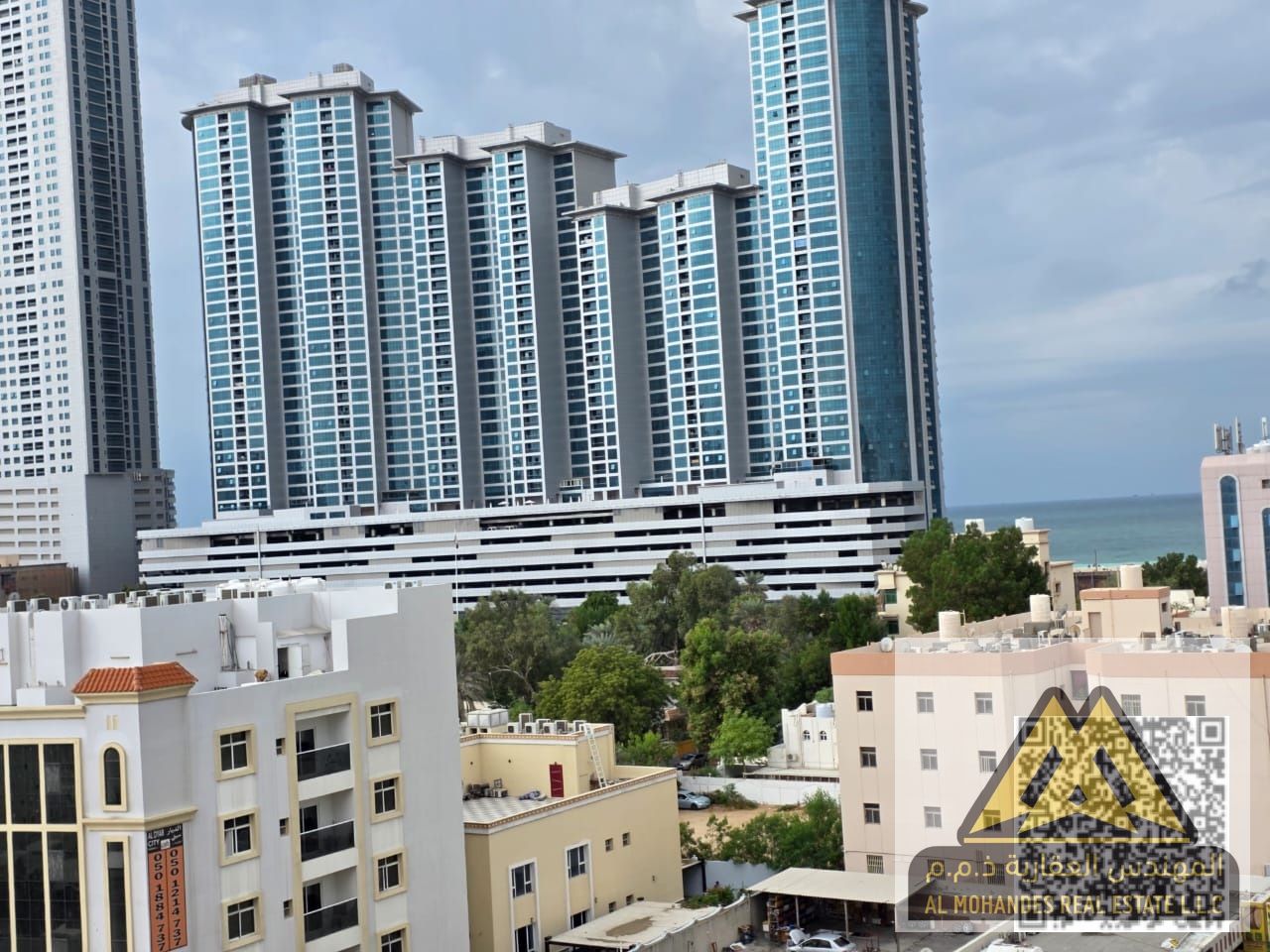 Two-bedroom apartment for annual rent – Second row from the Corniche