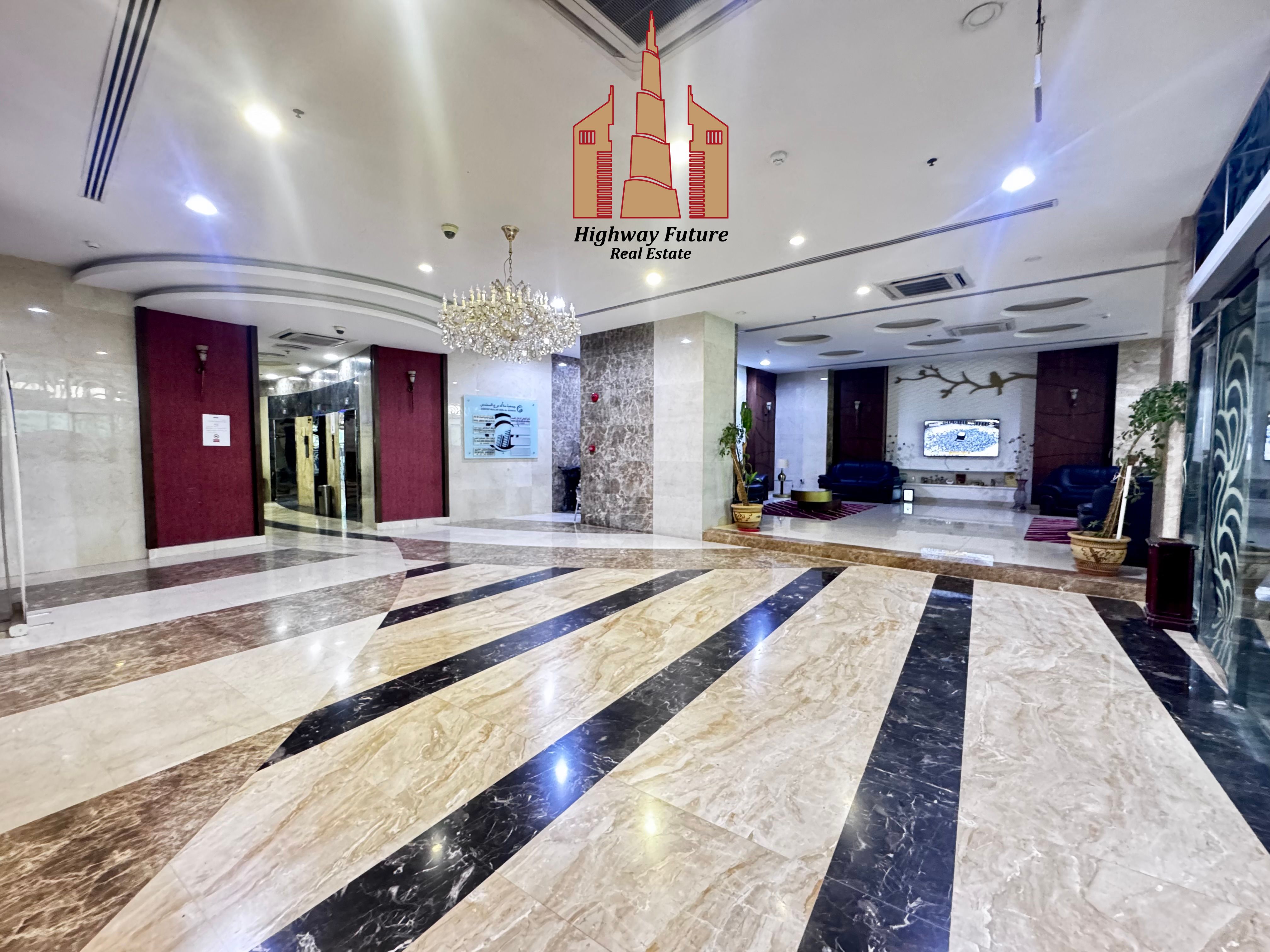 Spacious 3bedroom hall with maid room free parking gym pool