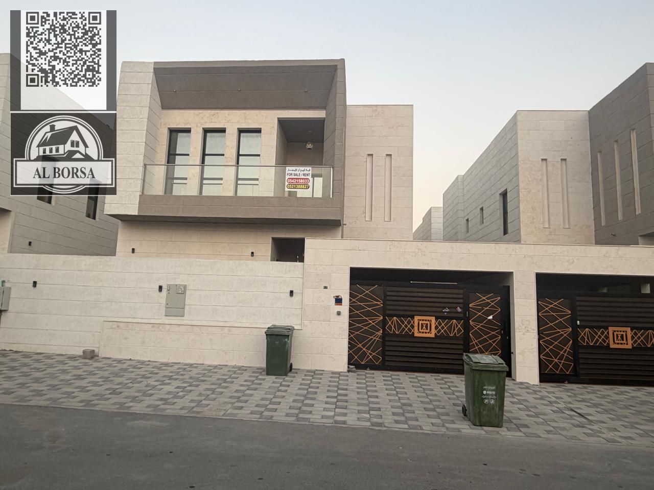 Villa for rent in Al Yasmin neighborhood – Luxury and comfort for families Consisting of 5 master bedrooms with a living room and majlis