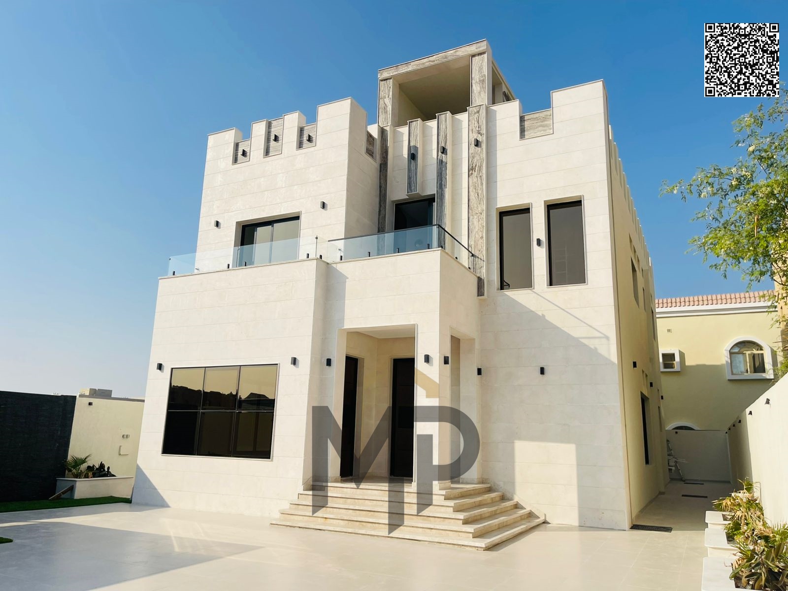 Luxury villa for sale in Al Mowaihat 1 - Ajman | Strategic location and spacious area Including water, electricity, air conditioning and sewage