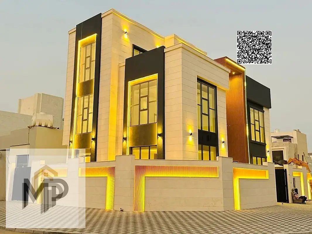 Luxury villa for sale, two floors + spacious yard | Prime location near Sheikh Mohammed Bin Zayed Road.