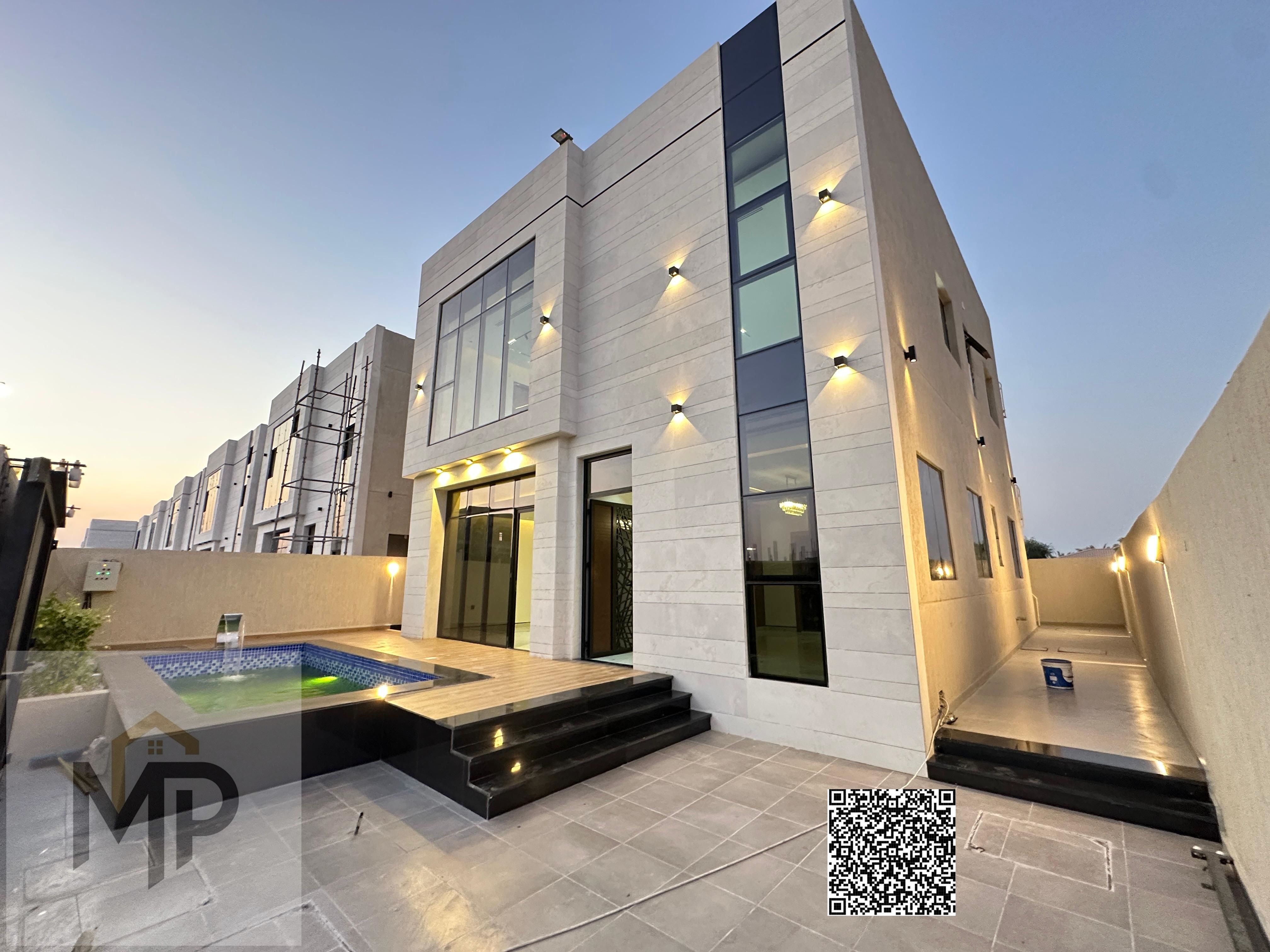 Villa with all registration and ownership fees included, ready to move in, in one of the most prestigious areas of Ajman, freehold.