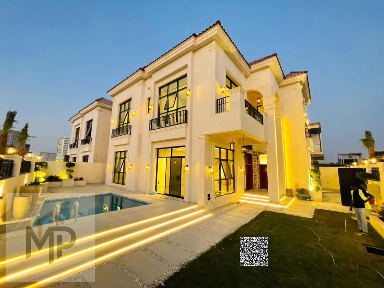 Own your dream villa in the heart of "Al Yasmin" Ajman. A luxurious villa with a modern design and an indoor pool. The price includes electricity and
