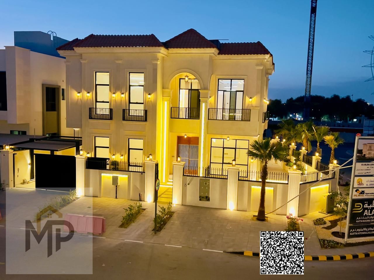 A luxurious villa with a modern design, high-end finishes, a garden, and a private pool. The price includes registration, electricity, and air conditi