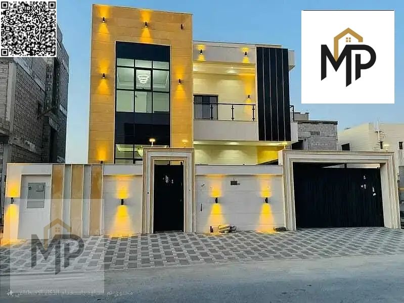 For sale, a 5-bedroom villa, one of the most luxurious villas in Ajman, with no down payment, very excellent finishing, freehold for life for all nati