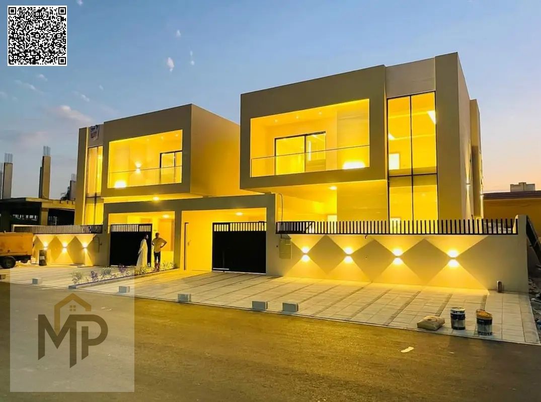 For sale without a down payment and at a bargain price, one of the most luxurious villas in Ajman, super deluxe, personal construction and finishing,